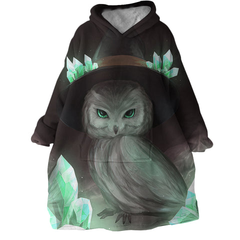 Image of Mystique Owl SWLF3028 Hoodie Wearable Blanket