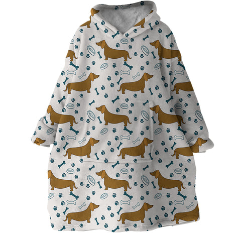 Image of Dachshunds SWLF2687 Hoodie Wearable Blanket