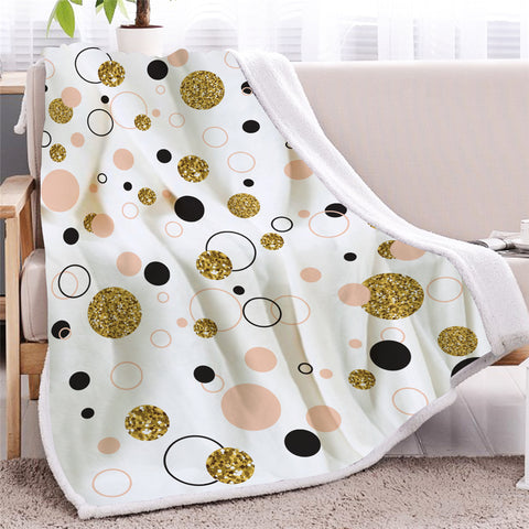 Image of Bling Round Sherpa Fleece Blanket - Beddingify