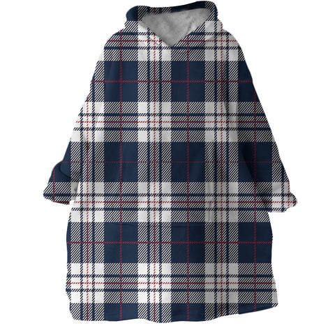 Image of Plaid Patterns SWLF2167 Hoodie Wearable Blanket