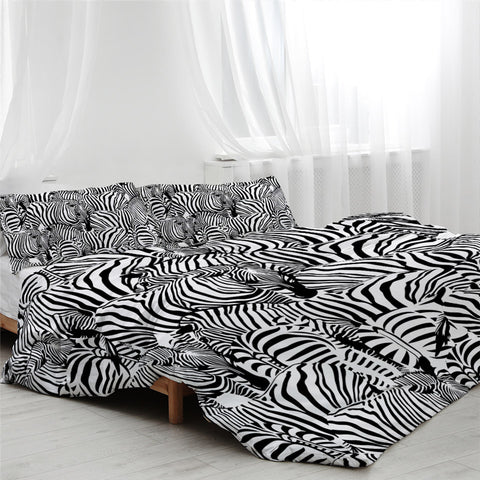 Image of A Dazzle Of Zebra Bedding Set - Beddingify