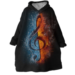 Treble Clef SWLF1370 Hoodie Wearable Blanket