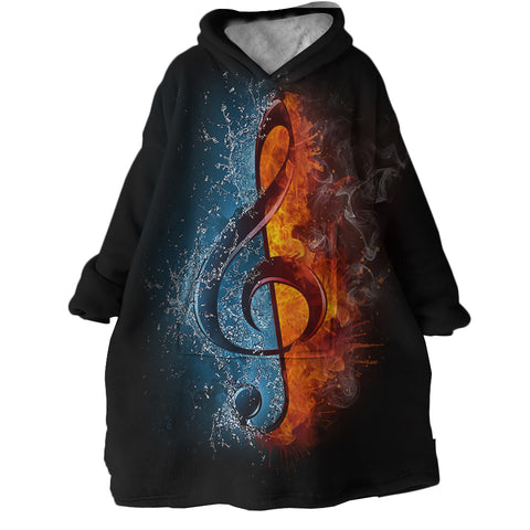 Image of Treble Clef SWLF1370 Hoodie Wearable Blanket