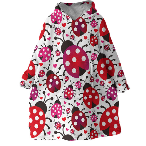 Image of Ladybugs SWLF1185 Hoodie Wearable Blanket