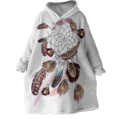 Image of Feathered Dream Catcher SWLF2990 Hoodie Wearable Blanket