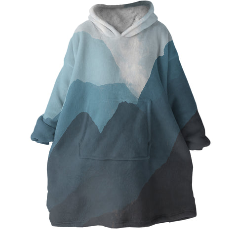 Image of Mountains SWLF2430 Hoodie Wearable Blanket