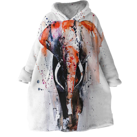 Image of Elephant SWLF0522 Hoodie Wearable Blanket