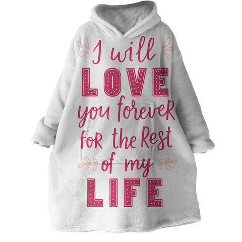 Image of Love Quote SWLF3021 Hoodie Wearable Blanket