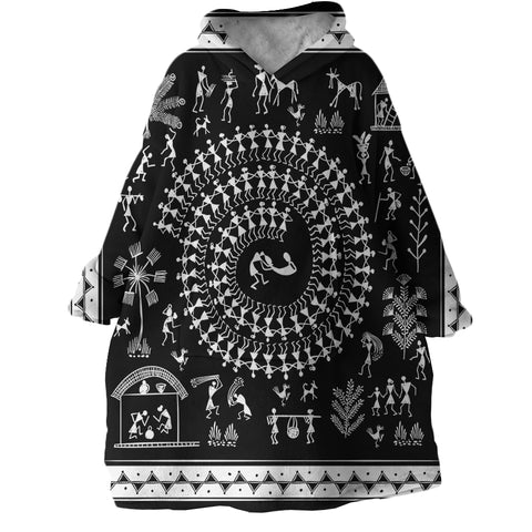 Image of Ancient Community SWLF2177 Hoodie Wearable Blanket