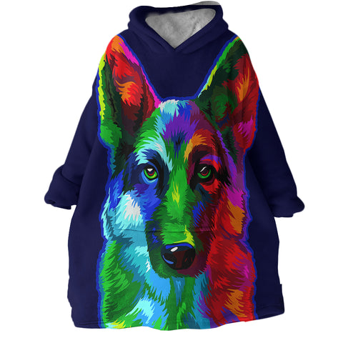 Image of German Shepherd SWLF0044 Hoodie Wearable Blanket