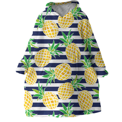 Image of Pineapple Stripes SWLF0510 Hoodie Wearable Blanket