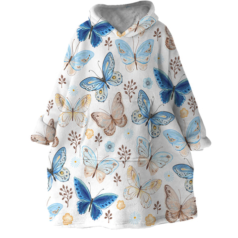 Image of Butterflies SWLF0501 Hoodie Wearable Blanket