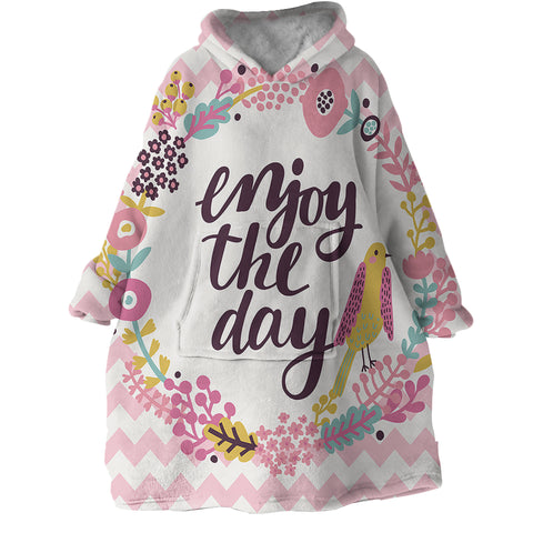 Image of Enjoy The Day SWLF0075 Hoodie Wearable Blanket