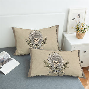 War Bonnets Skull Pillowcase