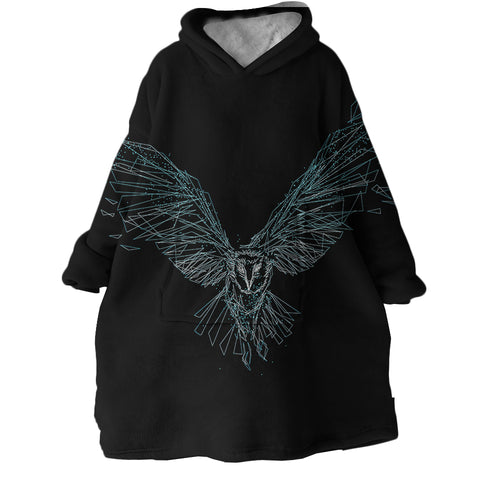 Image of Crystalized Owl SWLF1622 Hoodie Wearable Blanket