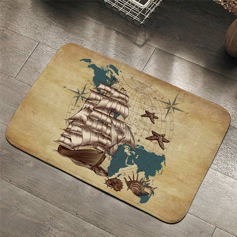 Image of Sailing Map Door Mat