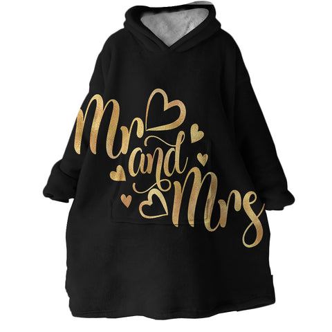 Image of Mr & Mrs SWLF0466 Hoodie Wearable Blanket