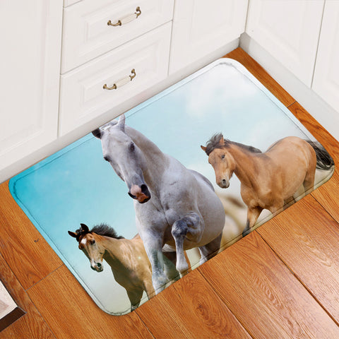 Image of 3D Horses Door Mat