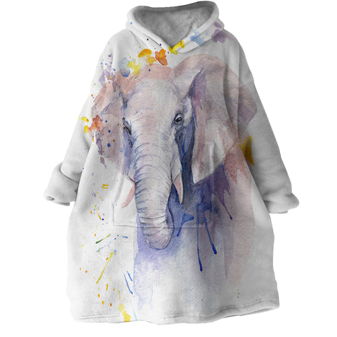 Image of Elephant SWLF2712 Hoodie Wearable Blanket