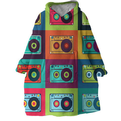 Image of Cassettes SWLF1635 Hoodie Wearable Blanket