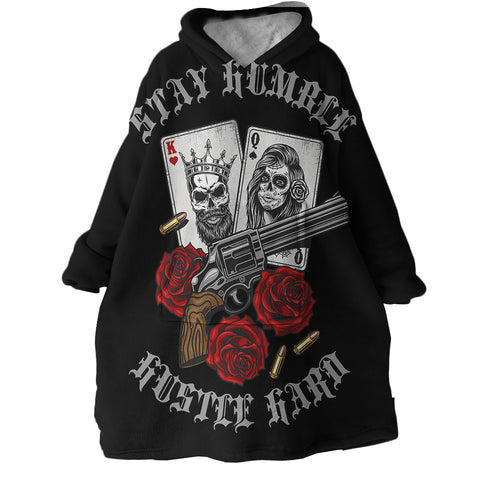 Image of King & Queen Card SWLF0307 Hoodie Wearable Blanket