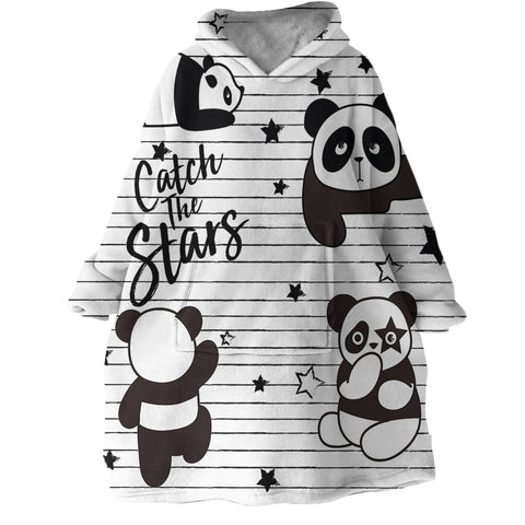 Image of Catch The Star Panda SWLF1656 Hoodie Wearable Blanket