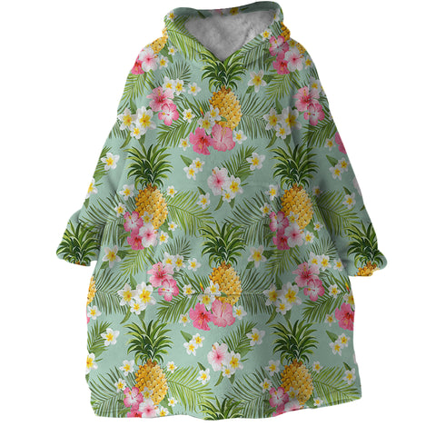 Image of Pineapples SWLF2316 Hoodie Wearable Blanket