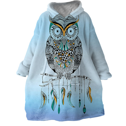 Image of Owl SWLF0290 Hoodie Wearable Blanket