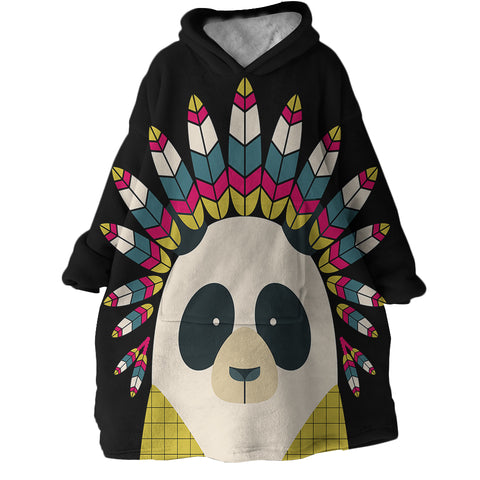 Image of Tribal Panda SWLF2691 Hoodie Wearable Blanket