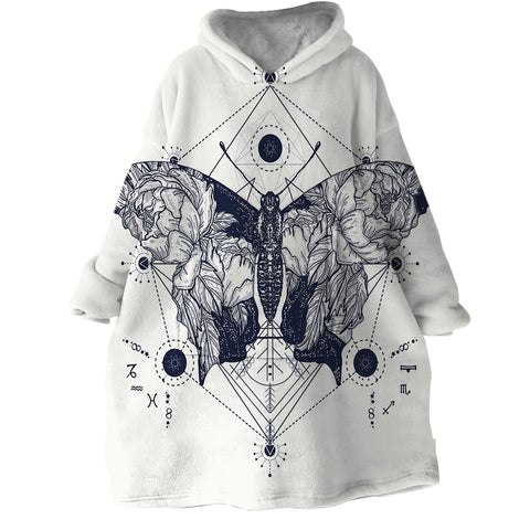 Image of Moth SWLF0092 Hoodie Wearable Blanket