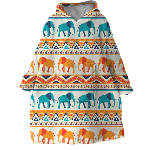 Image of Elephant Trails SWLF1536 Hoodie Wearable Blanket