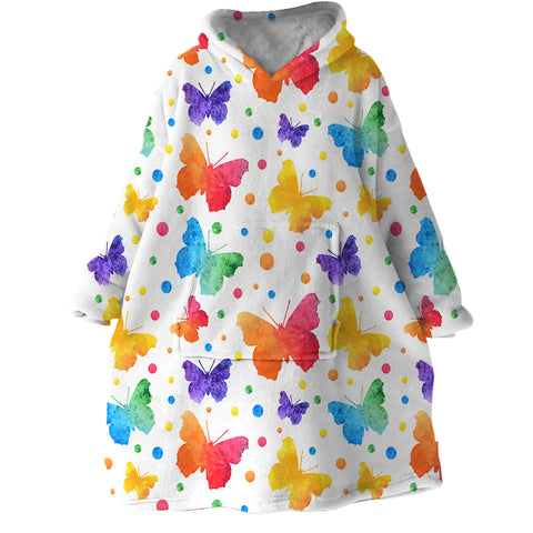 Image of Butterflies SWLF1842 Hoodie Wearable Blanket