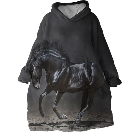 Image of Horse SWLF2999 Hoodie Wearable Blanket