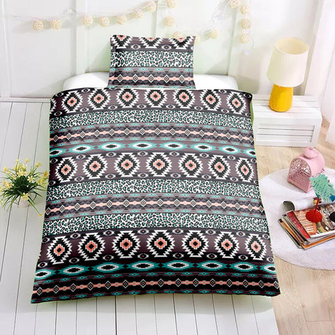 Image of Indian inspired - Indian Aztec Pattern Bedding Set - Beddingify