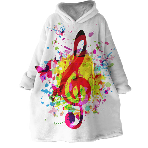 Image of Treble Clef SWLF1501 Hoodie Wearable Blanket