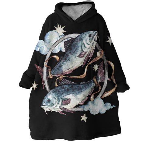 Image of Pisces SWLF1749 Hoodie Wearable Blanket