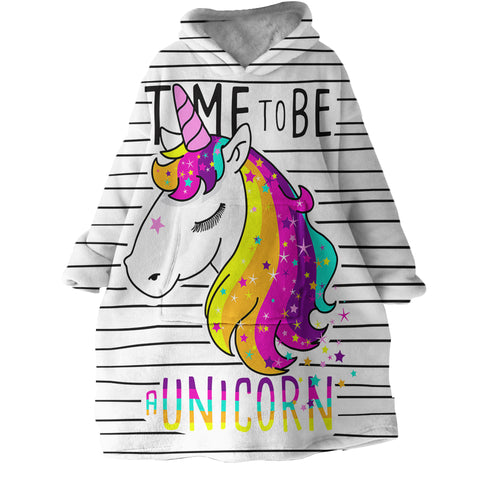 Image of Unicorn Time SWLF0505 Hoodie Wearable Blanket