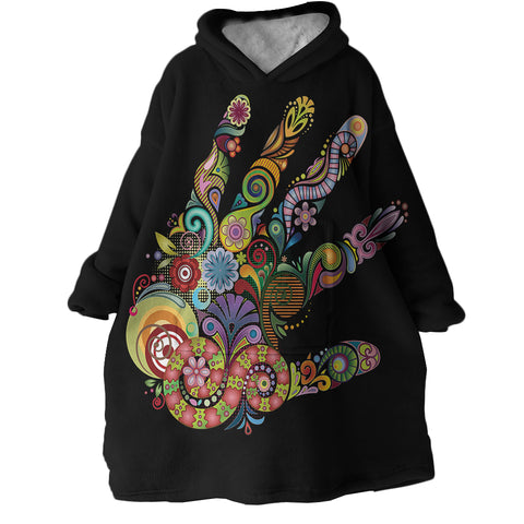 Image of Hand SWLF1996 Hoodie Wearable Blanket