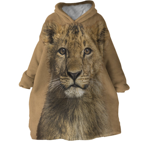 Image of Lion Cub SWLF2971 Hoodie Wearable Blanket