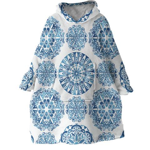 Image of Snowflakes SWLF1832 Hoodie Wearable Blanket