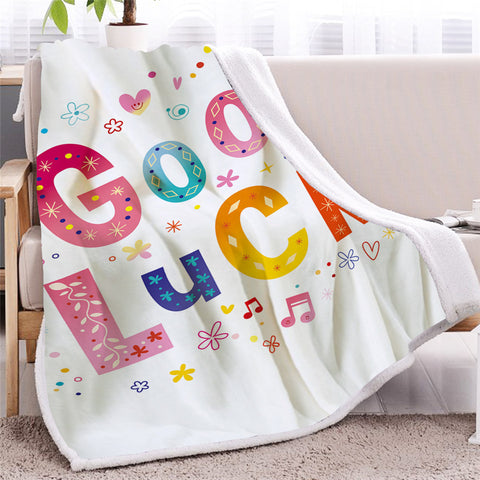 Image of Good Luck Sherpa Fleece Blanket