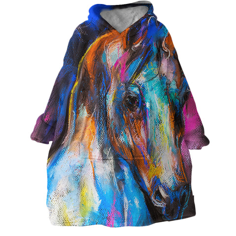 Image of Painted Horse SWLF0670 Hoodie Wearable Blanket
