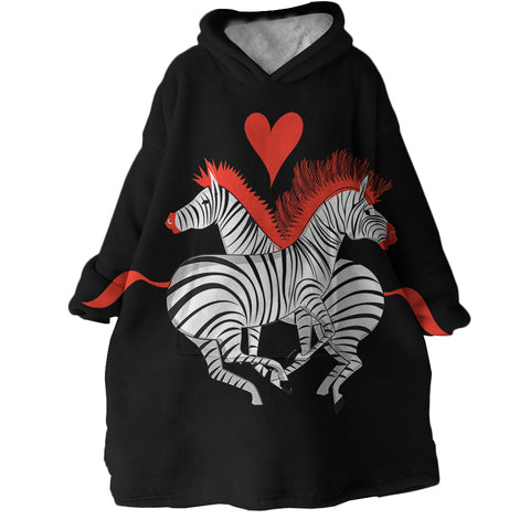 Image of Zebra Love SWLF2992 Hoodie Wearable Blanket