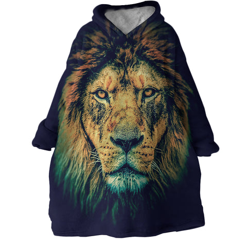 Image of Lion SWLF2481 Hoodie Wearable Blanket