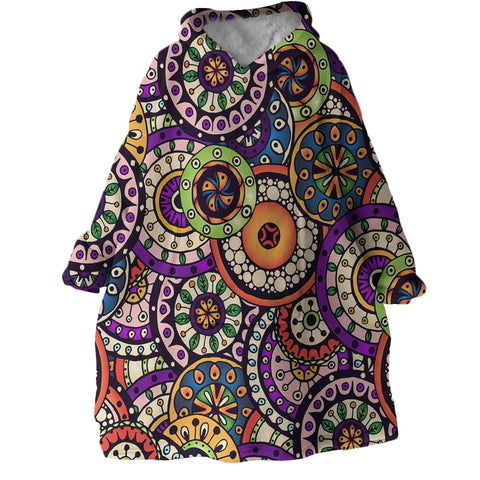 Image of Stylized Circles SWLF1997 Hoodie Wearable Blanket