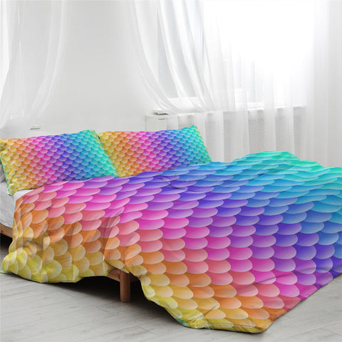 Image of Translucent Fish Scales Bedding Set - Beddingify