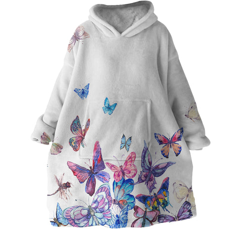 Image of Ascending Butterflies SWLF2330 Hoodie Wearable Blanket