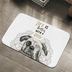 Life Is Better With A Dog Door Mat