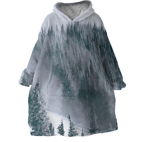 Image of Foggy Taiga SWLF2249 Hoodie Wearable Blanket