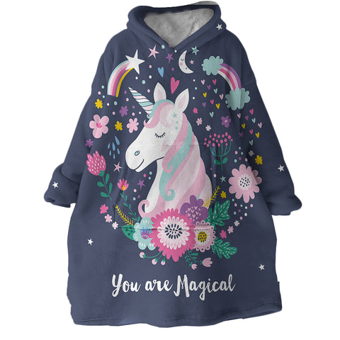 Image of Magical Unicorn SWLF1848 Hoodie Wearable Blanket